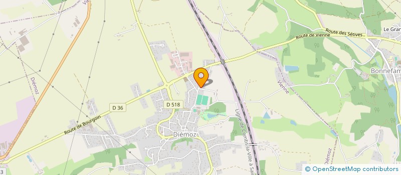 localisation de l'entreprise MONSIEUR SEBASTIEN GIFFARD  DIEMOZ