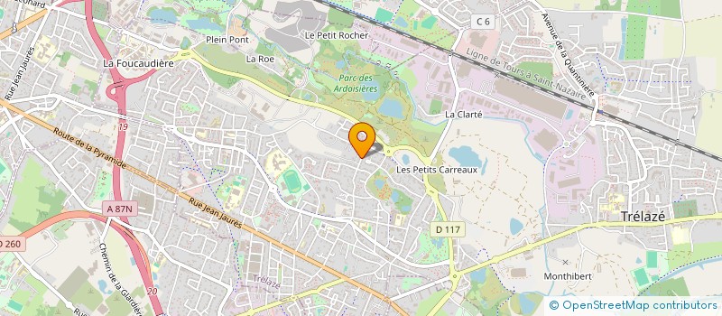 localisation de l'entreprise MONSIEUR SEBASTIEN GILBERT à TRELAZE