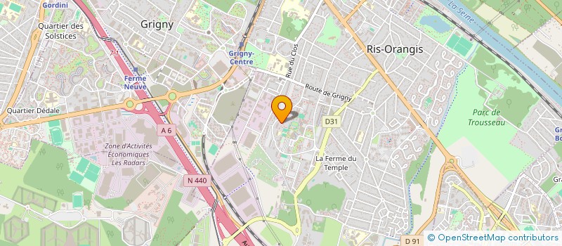 localisation de l'entreprise MONSIEUR SEBASTIEN GILET  RIS-ORANGIS