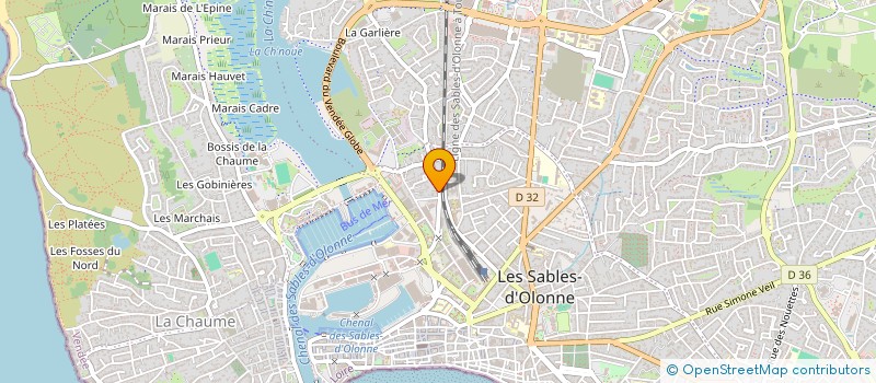 localisation de l'entreprise MONSIEUR SEBASTIEN GILET à LES SABLES D'OLONNE