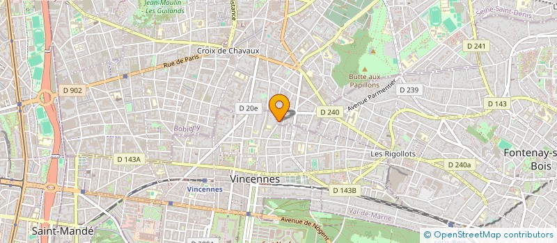 localisation de l'entreprise MONSIEUR SEBASTIEN GILLIG  VINCENNES