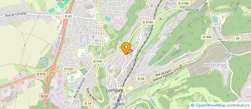 localisation de l'entreprise MONSIEUR SEBASTIEN GILSON à LONGWY