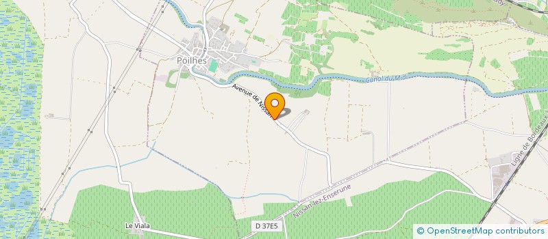 localisation de l'entreprise MONSIEUR SEBASTIEN GISTAU  POILHES