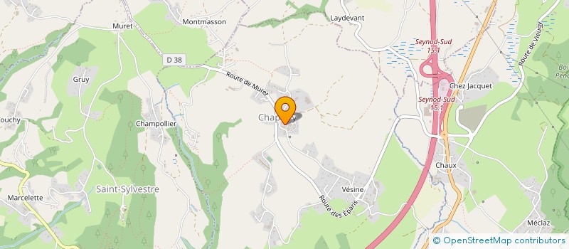 localisation de l'entreprise MONSIEUR SEBASTIEN GIUSTI  CHAPEIRY