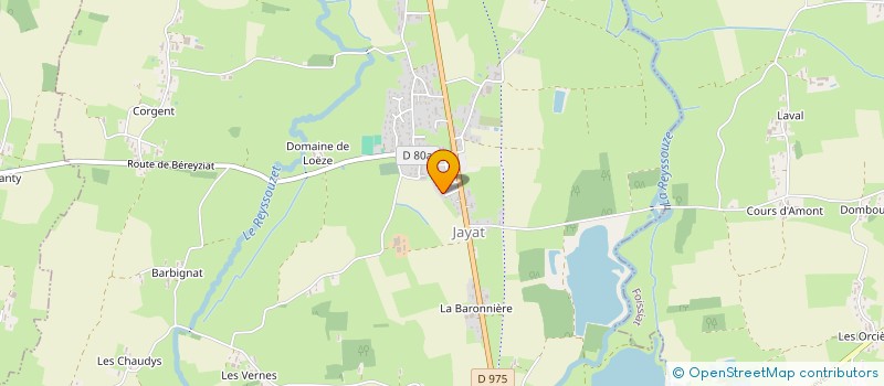 localisation de l'entreprise MONSIEUR SEBASTIEN GLACHET  JAYAT