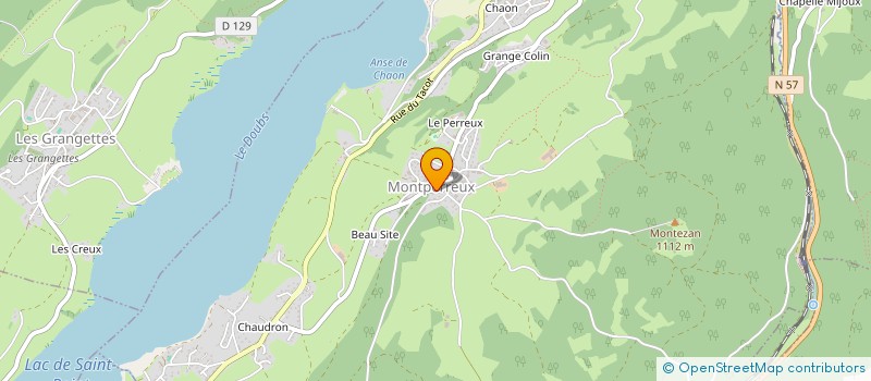 localisation de l'entreprise MONSIEUR SEBASTIEN GLAD  MONTPERREUX