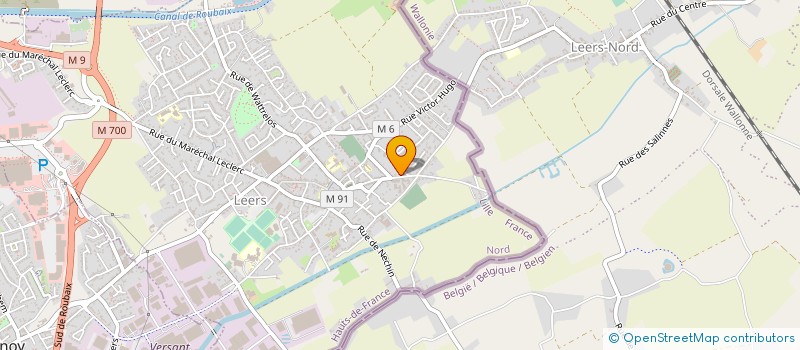 localisation de l'entreprise MONSIEUR SEBASTIEN GLORIEUX  LEERS