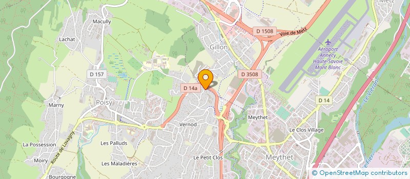 localisation de l'entreprise MONSIEUR SEBASTIEN GODARD  POISY