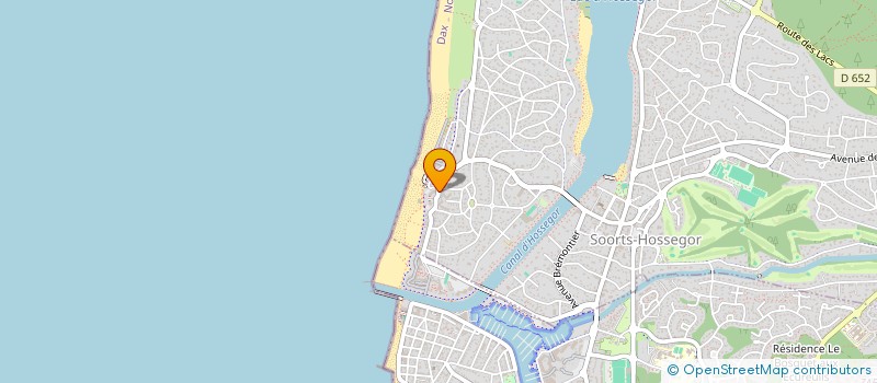 localisation de l'entreprise MONSIEUR SEBASTIEN GODBILLE  SOORTS-HOSSEGOR