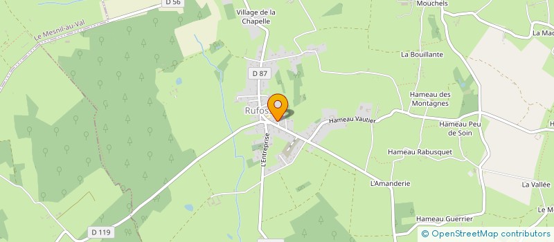 localisation de l'entreprise MONSIEUR SEBASTIEN GODEFROY  SAUSSEMESNIL