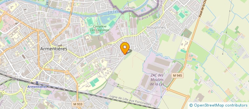 localisation de l'entreprise MONSIEUR SEBASTIEN GOHE  HOUPLINES