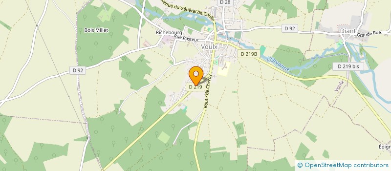 localisation de l'entreprise MONSIEUR SEBASTIEN GOIX  VOULX