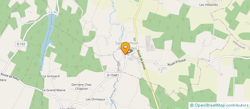 localisation de l'entreprise MONSIEUR SEBASTIEN GOMES  SAINT-SIMON-DE-BORDES