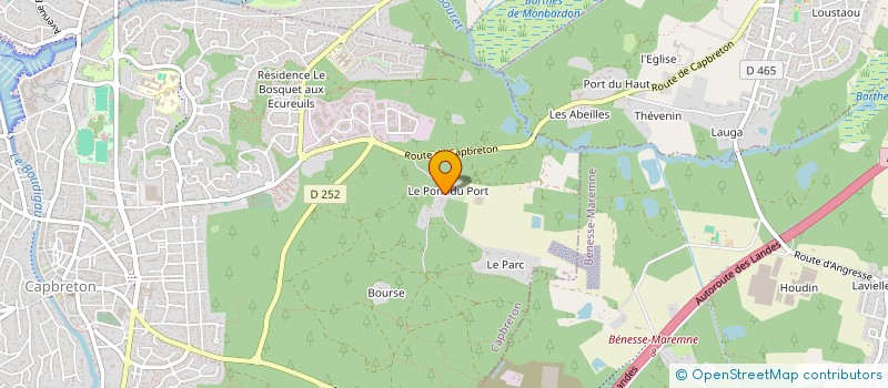 localisation de l'entreprise MONSIEUR SEBASTIEN GONCALVES CLARO  CAPBRETON