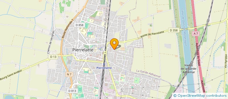 localisation de l'entreprise MONSIEUR SEBASTIEN GONDON à PIERRELATTE