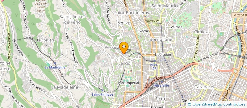 localisation de l'entreprise MONSIEUR SEBASTIEN GONIN  NICE