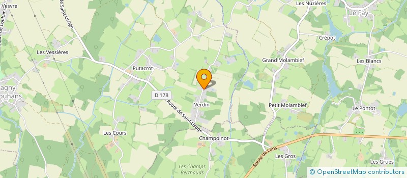 localisation de l'entreprise MONSIEUR SEBASTIEN GONZALEZ  MONTAGNY-PRES-LOUHANS