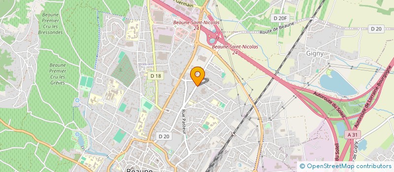 localisation de l'entreprise MONSIEUR SEBASTIEN GOUDIER  BEAUNE