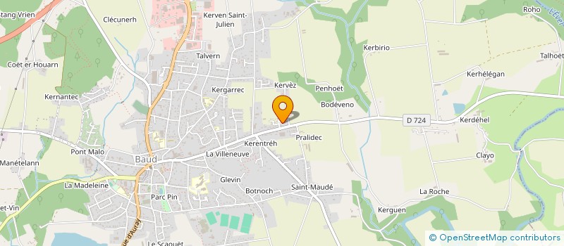 localisation de l'entreprise MONSIEUR SEBASTIEN GOUPIL  BAUD