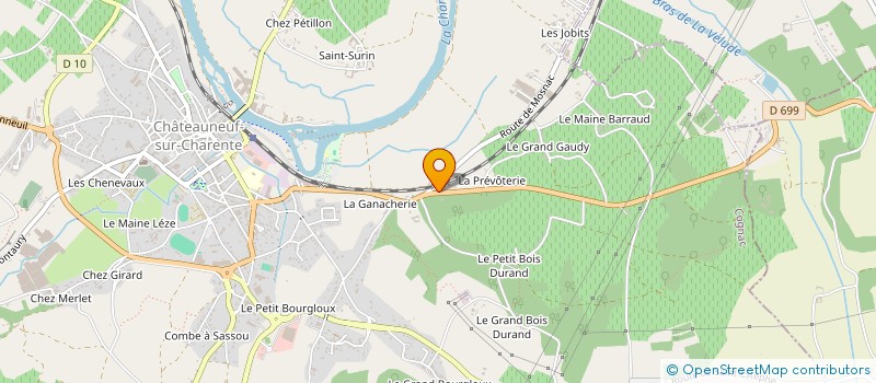 localisation de l'entreprise MONSIEUR SEBASTIEN GOUPILLAT à CHATEAUNEUF-SUR-CHARENTE