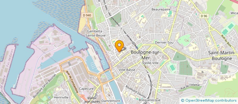 localisation de l'entreprise MONSIEUR SEBASTIEN GOUVERNEUR à BOULOGNE-SUR-MER