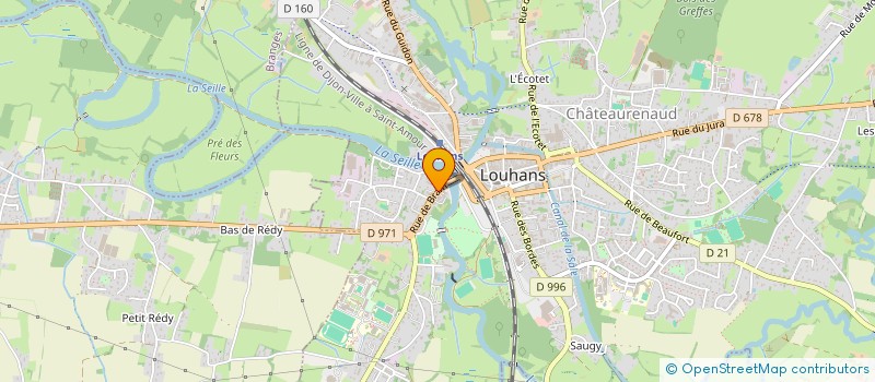 localisation de l'entreprise MONSIEUR SEBASTIEN GOUX à LOUHANS