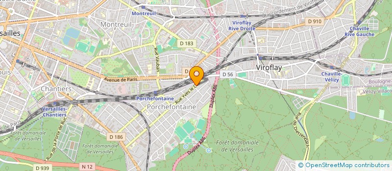 localisation de l'entreprise MONSIEUR SEBASTIEN GRAILLE à VERSAILLES