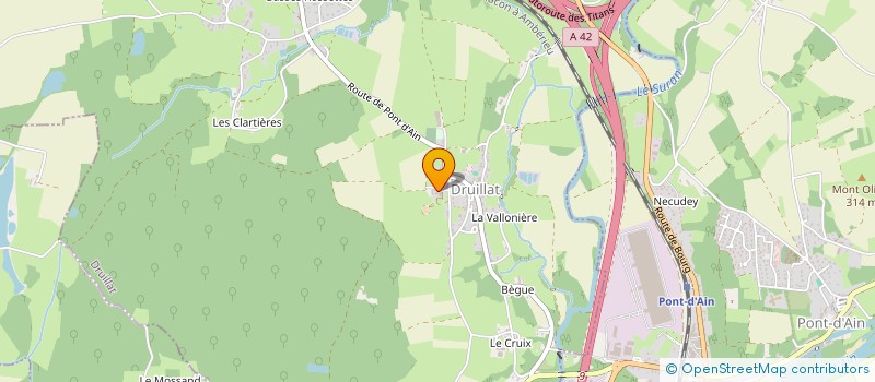 localisation de l'entreprise MONSIEUR SEBASTIEN GRAND  DRUILLAT