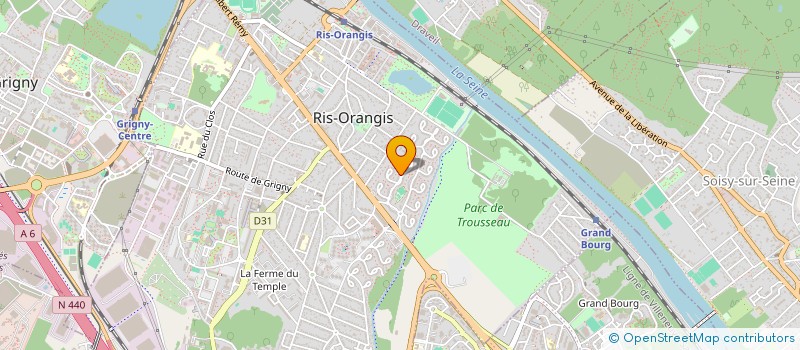 localisation de l'entreprise MONSIEUR SEBASTIEN GRANGIER DE LA MARINIERE  RIS-ORANGIS