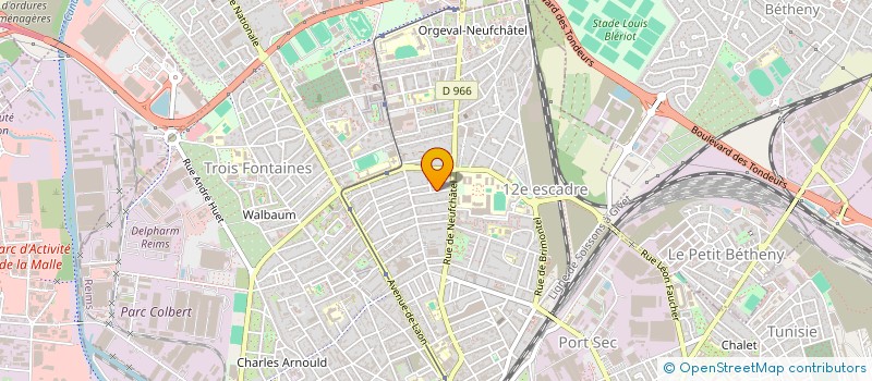 localisation de l'entreprise MONSIEUR SEBASTIEN GRAVILLE  REIMS