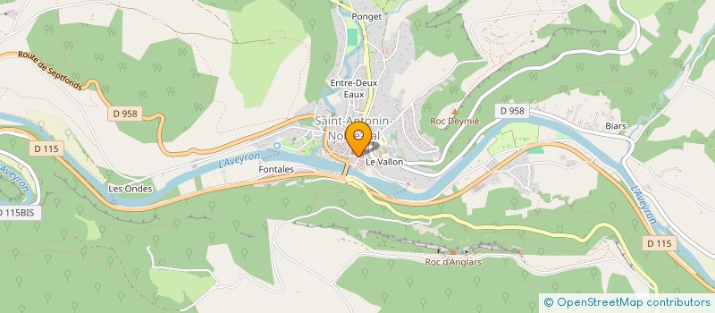 localisation de l'entreprise MONSIEUR SEBASTIEN GRENIER à SAINT-ANTONIN-NOBLE-VAL