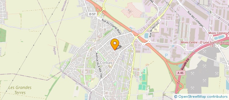 localisation de l'entreprise MONSIEUR SEBASTIEN GREVIN à CORBAS