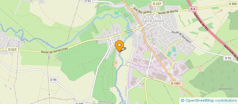 localisation de l'entreprise MONSIEUR SEBASTIEN GRIBELBAUER  SARRE-UNION