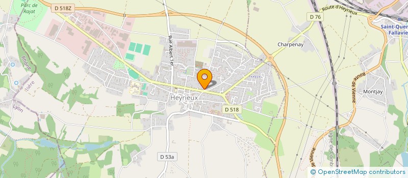 localisation de l'entreprise MONSIEUR SEBASTIEN GRILLON  HEYRIEUX