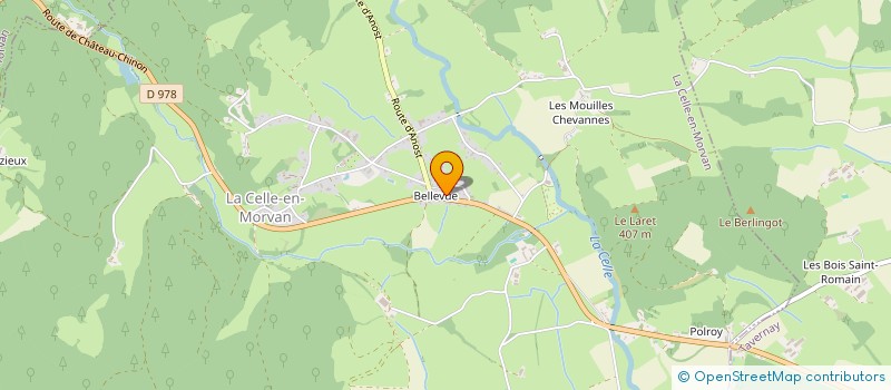 localisation de l'entreprise MONSIEUR SEBASTIEN GRIVEAUD  LA CELLE-EN-MORVAN