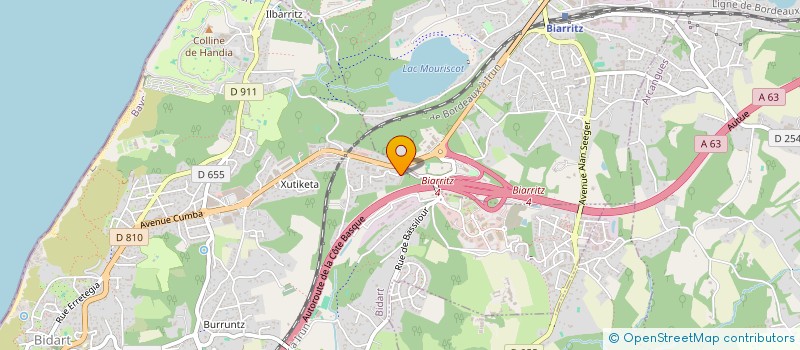 localisation de l'entreprise MONSIEUR SEBASTIEN GRIVOT  BIDART