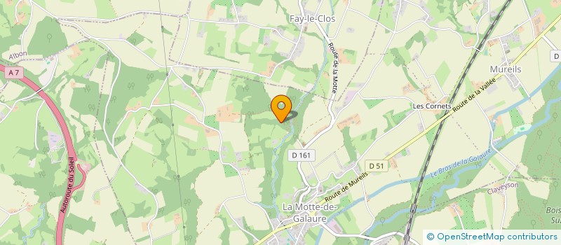 localisation de l'entreprise MONSIEUR SEBASTIEN GROS  SAINT-JEAN-DE-GALAURE