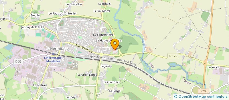 localisation de l'entreprise MONSIEUR SEBASTIEN GROUSSARD  L'HERMITAGE