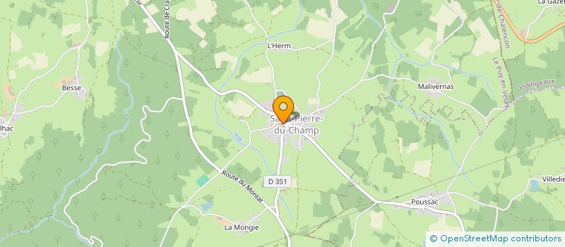 localisation de l'entreprise MONSIEUR SEBASTIEN GROUSSET  SAINT-PIERRE-DU-CHAMP