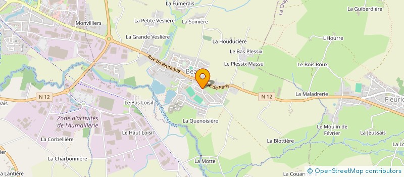 localisation de l'entreprise MONSIEUR SEBASTIEN GUERIN  BEAUCE