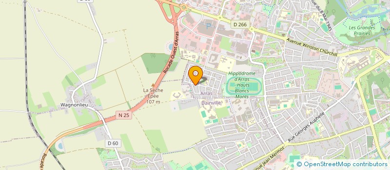 localisation de l'entreprise MONSIEUR SEBASTIEN GUETTE à ARRAS