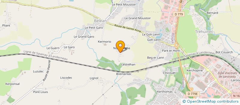 localisation de l'entreprise MONSIEUR SEBASTIEN GUICHARD  PLOEREN