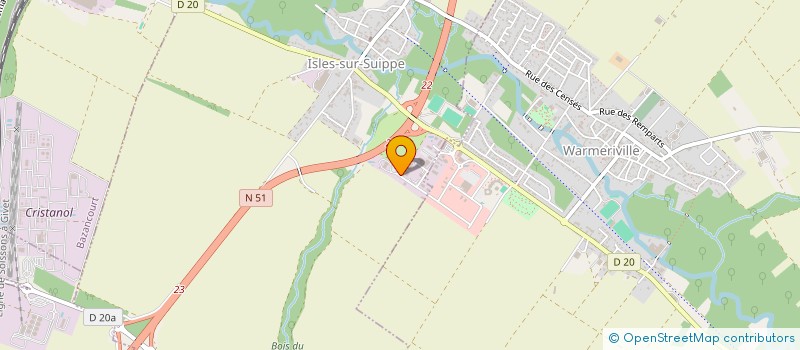 localisation de l'entreprise MONSIEUR SEBASTIEN GUIDE  ISLES-SUR-SUIPPE