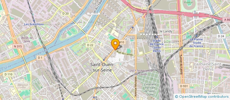 localisation de l'entreprise MONSIEUR SEBASTIEN GUIDO à SAINT-OUEN-SUR-SEINE