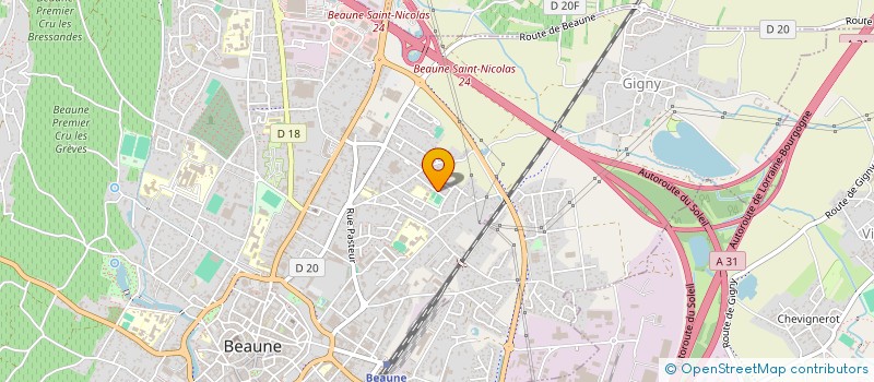 localisation de l'entreprise MONSIEUR SEBASTIEN GUIGUE à BEAUNE