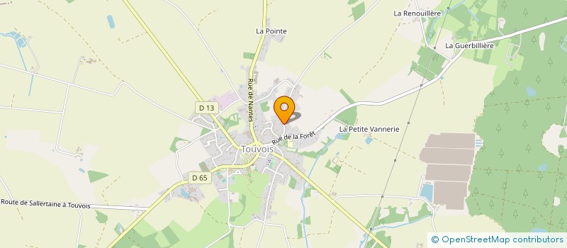 localisation de l'entreprise MONSIEUR SEBASTIEN GUILBAUD  TOUVOIS