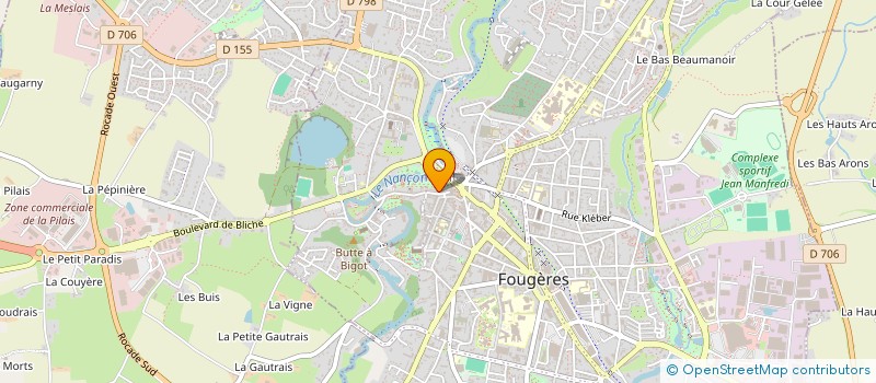 localisation de l'entreprise MONSIEUR SEBASTIEN GUILLARD  FOUGERES