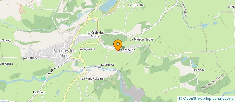 localisation de l'entreprise MONSIEUR SEBASTIEN GUILLAUMIN  BUXIERES-LES-MINES