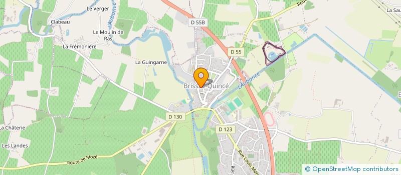 localisation de l'entreprise MONSIEUR SEBASTIEN GUILLE à BRISSAC LOIRE AUBANCE