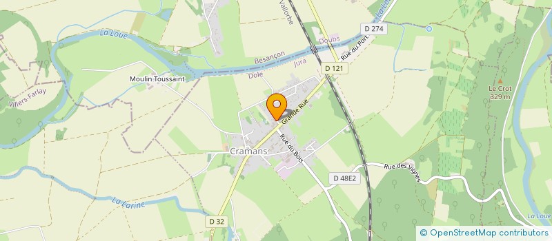 localisation de l'entreprise MONSIEUR SEBASTIEN GUILLOMOT  CRAMANS